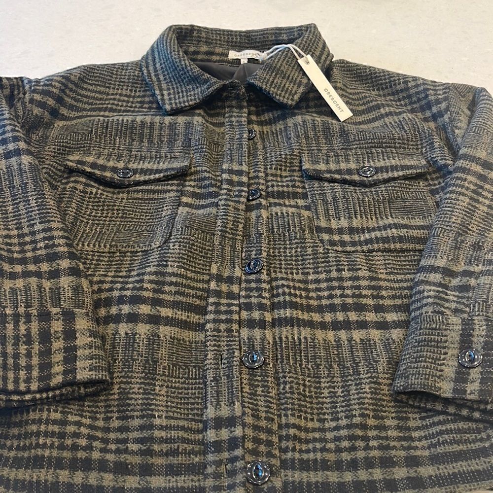 Crescentwomen’s Shackette Size Small New With Tags, Beautiful Green Black.